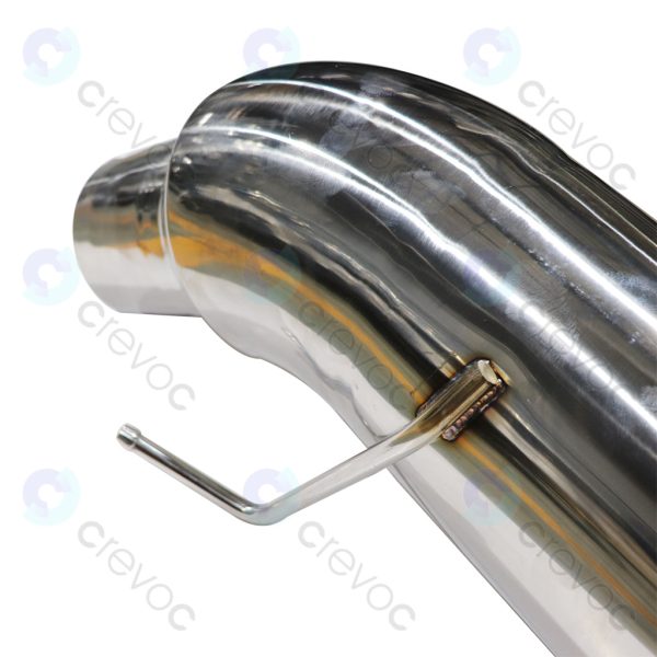 2011-2024 Ford 6.7L Exhaust Pipe Rear Section Diesel Elbow Tip 5" Inlet 7" Outlet SS304 Polished 45 Degree Bending - Image 4