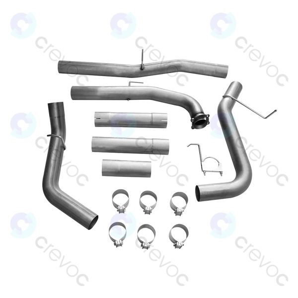 4" GM Duramax L5P 2017-2023 Down-pipe Back Race Exhaust System ( 4-bolt style flange) - Image 2